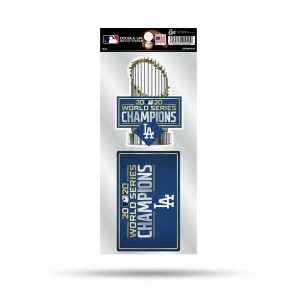 Los Angeles Dodgers MLB World Series Champions Double Up Vinyl Die Cut Decals
