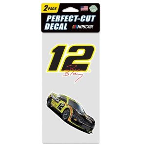 Ryan Blaney 2024 Wincraft #12 Menard's 4x8 2pc Decal Set