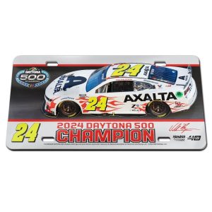 William Byron 2024 Wincraft #24 Axalta Daytona 500 Winner Acrylic License Plate