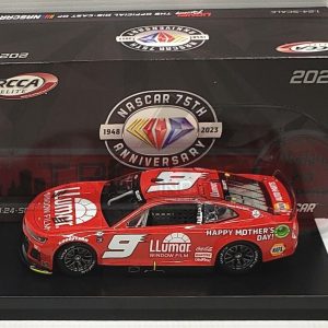 Chase Elliott 2023 Lionel Racing 1/24 #9 Llumar Darlington Throwback NEXT GEN ELITE Chevy Camaro Diecast Car.