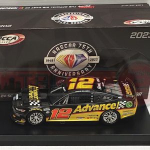 Ryan Blaney 2023 Lionel Racing 1/24 #12 Advance Auto Parts ELITE NEXT GEN Ford Mustang Diecast Car.
