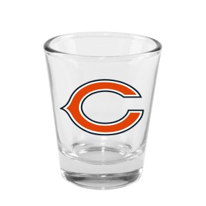 Chicago Bears Memory Company NFL 2oz Clear Shot Glass.  