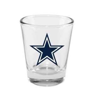 Dallas Cowboys Memory Company 2oz Clear Shot Glass
