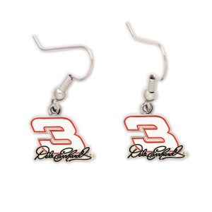 Dale Earnhardt Sr Wincraft #3 J Hook Earrings