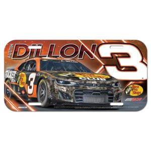 Austin Dillon 2024 Wincraft #3 Bass Pro Shops Club Poly License Plate