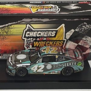 Noah Gragson 2023 Lionel Racing 1/24 #42 Sunseekers Checkers or Wreckers from North Wilkesboro Chevy Camaro ZL1 Diecast Car. Only 504 made.