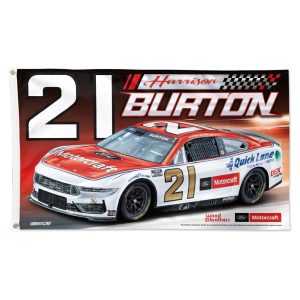 Harrison Burton 2024 Wincraft #21 Ford Motorcraft 3x5 Deluxe Flag