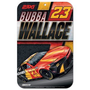 Bubba Wallace 2024 Wincraft #23 McDonald's 11x17 Plastic Sign Main Image