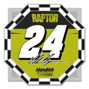 William Byron 2024 Wincraft #24 Raptor/Hendrick Motorsports Octagon Officially licensed, collector pins made with hard enamel colors and polished to a smooth surface.