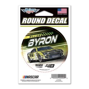 William Byron 2024 Wincraft #24 Raptor Round Decal 3"