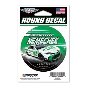 John Hunter Nemechek 2024 Wincraft #42 Dollar Tree Round Decal 3"