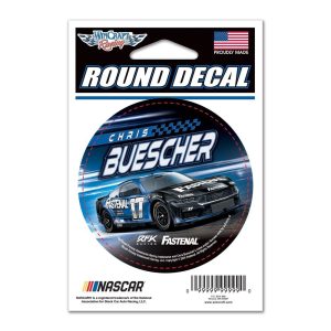 Chris Buescher 2024 Wincraft #17 Fastenal 3" Round Decal