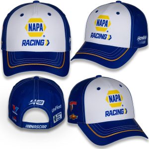 Chase Elliott 2024 Checkered Flag Sports #9 NAPA Racing Uniform Hat with adjustable closure.