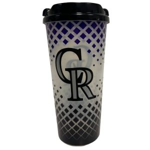 Colorado Rockies 24oz Double Wall Travel Mug with Lid