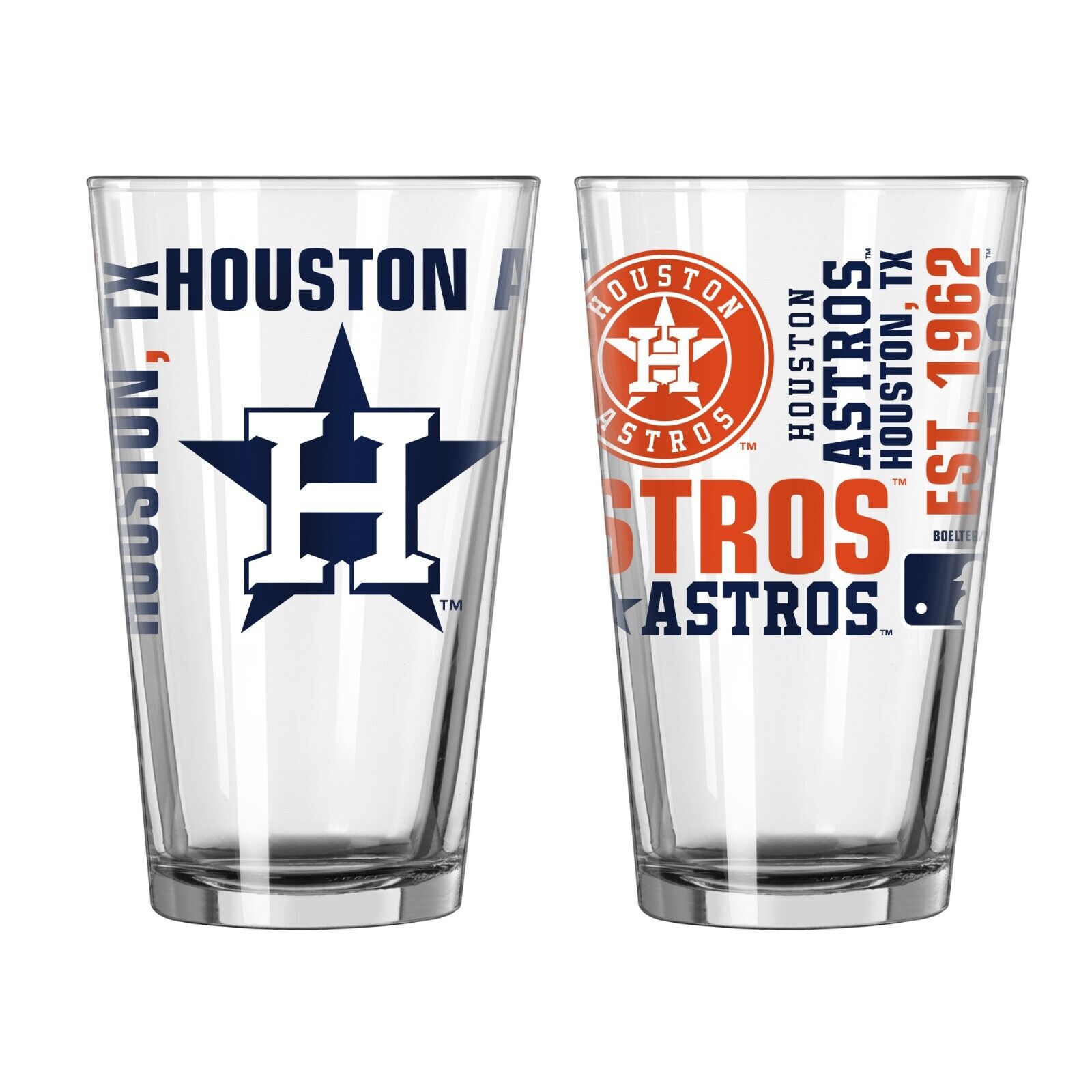 Houston Astros Boelter MLB Spirit 16oz Pint Glass (1)