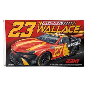 Bubba Wallace 2024 Wincraft #23 McDonald's 3x5 Deluxe Flag