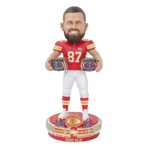 Travis Kelce #87 Kansas City Chiefs Super Bowl LVIII Champions 8" Bobblehead