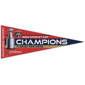 Florida Panthers 2024 Stanley Cup Champions 12x30 Premium Pennant