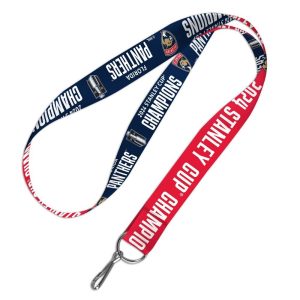 Florida Panthers Wincraft NHL 2024 Stanley Cup Champions 1" Lanyard