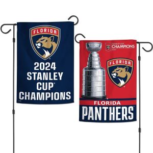 Florida Panthers NHL 2024 Stanley Cup Champions 12x18 Double Sided Garden Flag