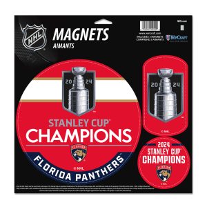 Florida Panthers Wincraft NHL 2024 Stanley Cup Champions 11x11 Magnet Sheet