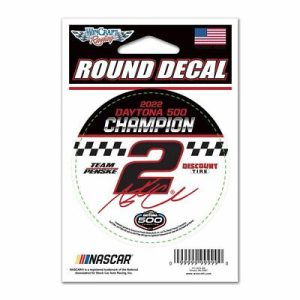 Austin Cindric 2022 Wincraft #2 Discount Tire Round Decal Daytona 500 Winner