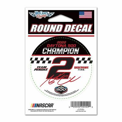 Austin Cindric 2022 Wincraft #2 Discount Tire Round Decal Daytona 500 Winner