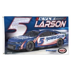 Kyle Larson 2024 Wincraft #5 Hendrickcars.com 3x5 Deluxe Flag