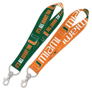 Miami (FL) Hurricanes Wincraft NCAA 1" Lanyard Key Strap