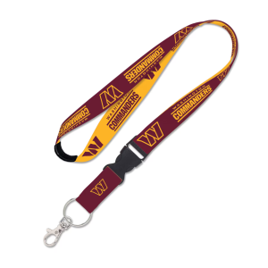 Washington Commanders Wincraft NFL 2 Color 1" Lanyard with Breakaway