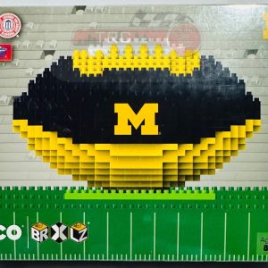 Michigan Wolverines NCAA BRXLZ Football 3-D Construction Block Set