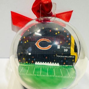 Chicago Bears BRXLZ Helmet Ornament | NFL Holiday Decor