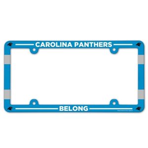 Carolina Panthers Belong Poly License Plate Frame