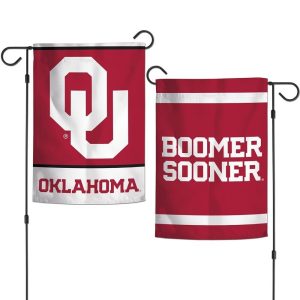 Oklahoma Sooners NCAA Wincraft Double Sided 12x18 Garden Flag