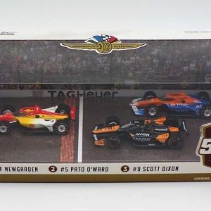 2024 Greenlight 1/64 Indy 500 Podium Set #2 Newgarden , #5 O'Ward, #9 Dixon