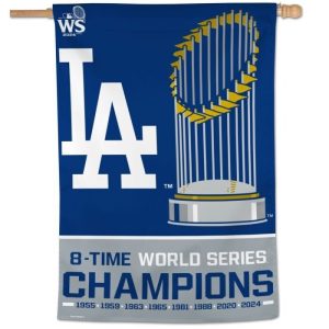 Los Angeles Dodgers 2024 Wincraft MLB World Series Champions 28x40 Banner