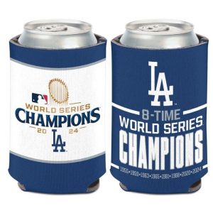 Los Angeles Dodgers 2024 MLB 8X World Series Champions 12oz Can Coolie