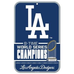 Los Angeles Dodgers Wincraft NCAA 2024 8X World Series Champions 11x17 Sign
