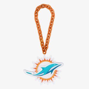 Miami Dolphins 10" NFL FOCO Neon Big Logo Light Up Chain