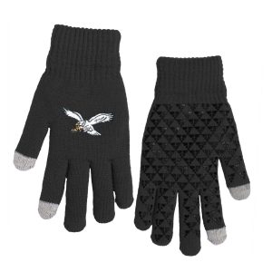 Philadelphia Eagles Retro NFL Knit Gloves with Silicone Grippers