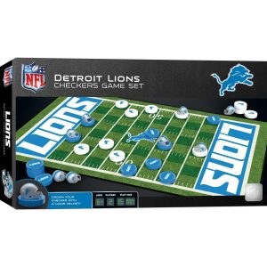 Detroit Lions NFL MasterPieces Checkers Game Set