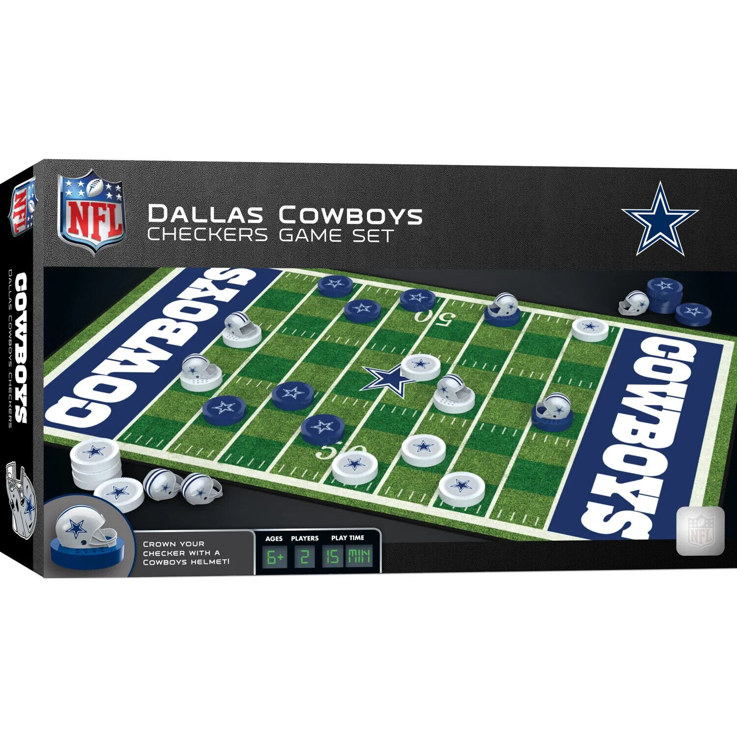 Dallas Cowboys NFL MasterPieces Checkers Game Set