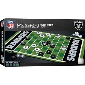Las Vegas Raiders NFL MasterPieces Checkers Game Set