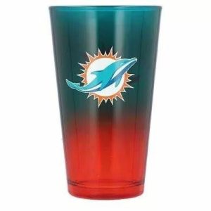 Miami Dolphins Memory Company NFL 16oz Ombre Pint Glass