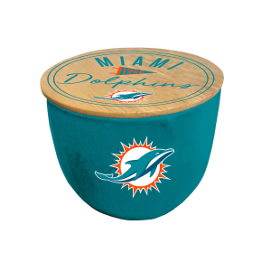 Miami Dolphins Pegasus Sports NFL Logo 16 Oz Ceramic Candle