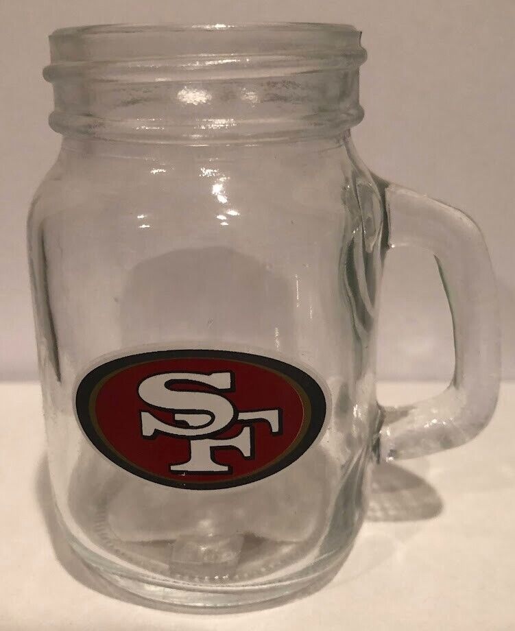 San Francisco 49ers Boelter NFL Mason Jar Series 4oz Shot Glass