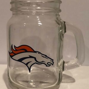 Denver Broncos Boelter NFL Mason Jar Series 4oz Shot Glass