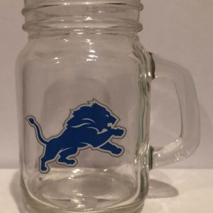 Detroit Lions 4oz Mason Jar Shot Glass