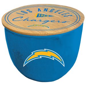 Los Angeles Chargers Pegasus Sports NFL Logo 16 Oz Ceramic Candle