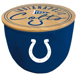 Indianapolis Colts Pegasus Sports NFL Logo 16 Oz Ceramic Candle